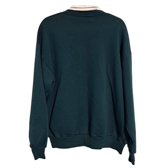 Vintage Morning Sun Sweatshirt With Collar Floral & Mouse Design Wom - Picture 4 of 8